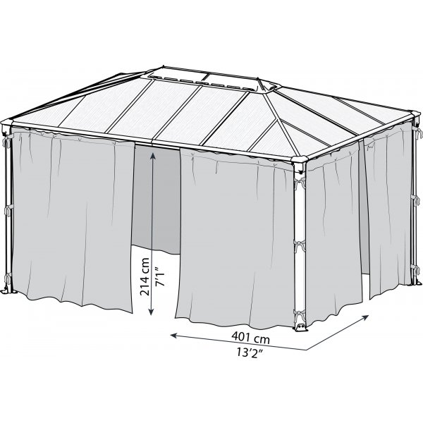 Canopia Myggnät För Martinique Paviljong 3 x 4 Canopia Myggnät För Martinique Paviljong 3 x 4