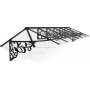 Canopia Lily French Entrtak 0,9 x 4,7 - Svart/klarglas