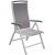 Ebbarp stillingsstol hvid aluminium - Grå/Hvid