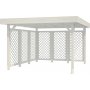 Modular Garden Paviljong 9,4m med kryssvggar - Vitlackerat
