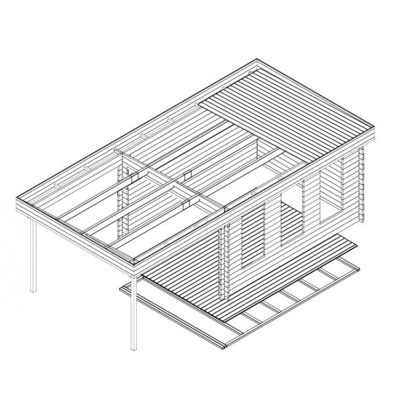 Attefallshus Kajsa F - 23 m² Attefallshus Kajsa F - 23 m²