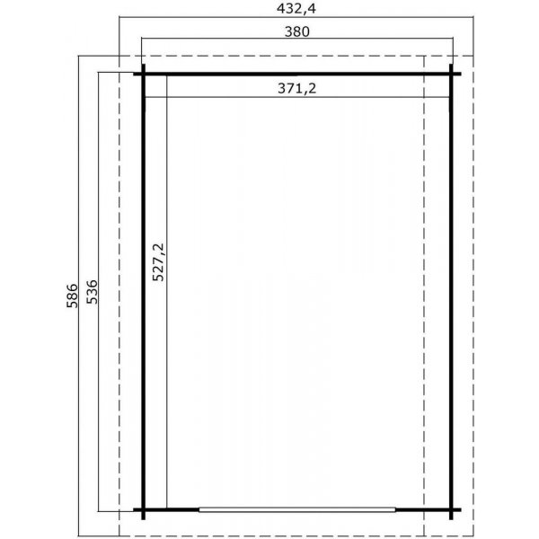 Garage Estrid - 20,5 m² Garage Estrid - 20,5 m²