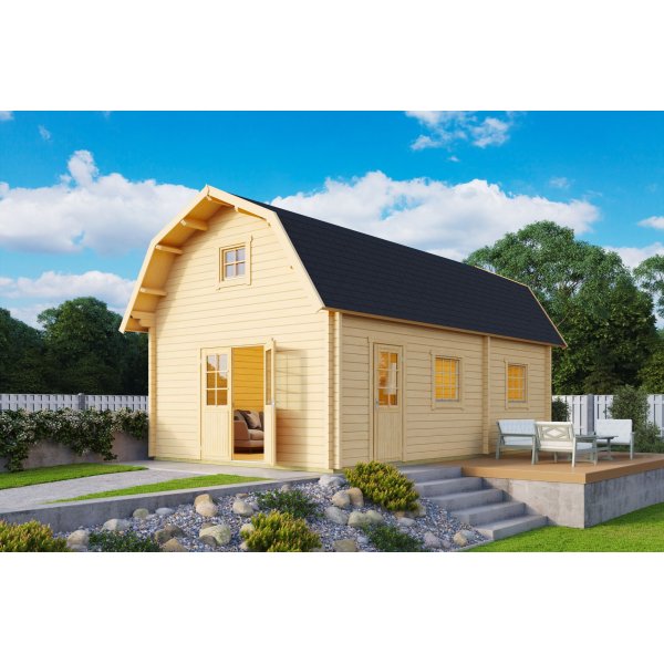 Sommerhuss�t 30,2 m� - N�glef�rdigt Attefallshus