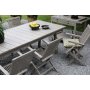 Matgrupp Salt gr teak: Bord 240 cm inklusive 6 st karmstolar i gr teak