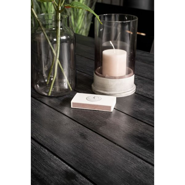 Ramsj� Spisegruppe (200x100) - Sort - 6 Stole