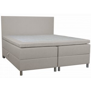 S�ng med f�rvaring beige 160x200 cm