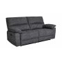 Reclinersoffa 2-sits extra bred i gr�tt - 197 cm