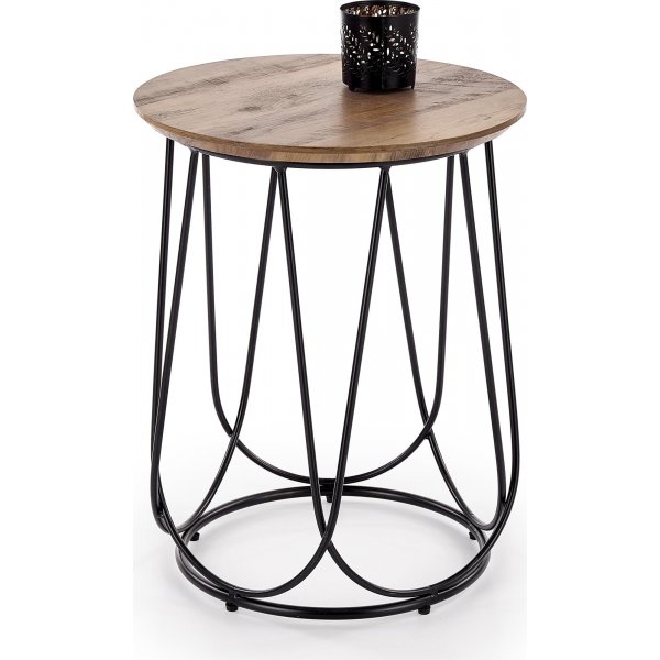 Bobby sidobord �40 cm - Valn�t/svart