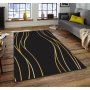 Estera 70 matta 160 x 230 cm - Svart/guld