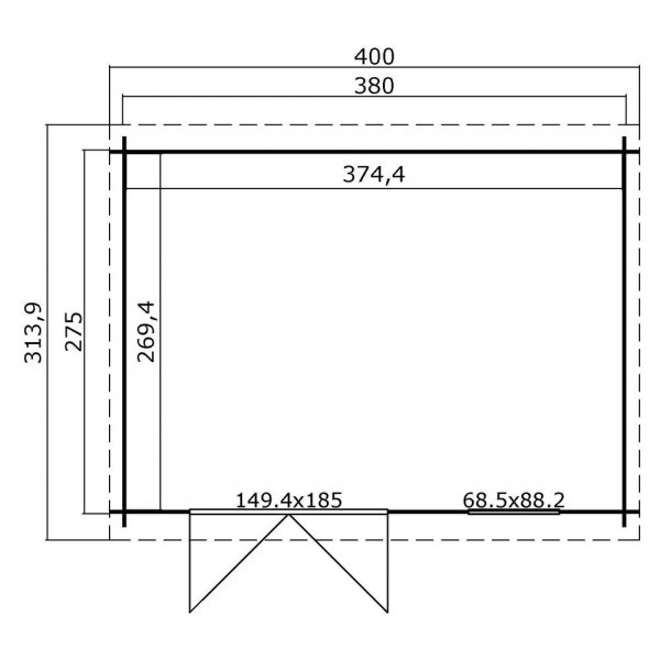 Förråd Ida B - 10,5 m² Förråd Ida B - 10,5 m²