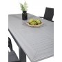 Ekens Matgrupp (152x90) - Svart/Gr - 6 Stolar