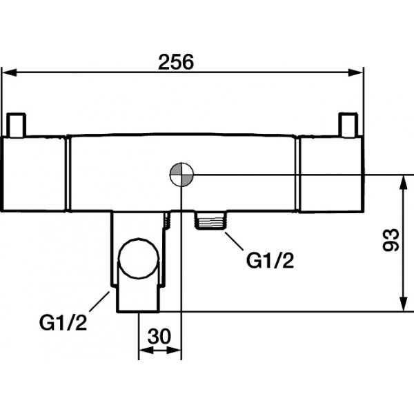 FM Mattsson Skerhetsblandare (40 c/c) fr badkar, Garda Krom - 9695-0000