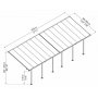 Terrasseoverdkning Feria - 4x8,5 m
