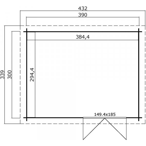 Friggebod Adalina 28 - 11,7 m�