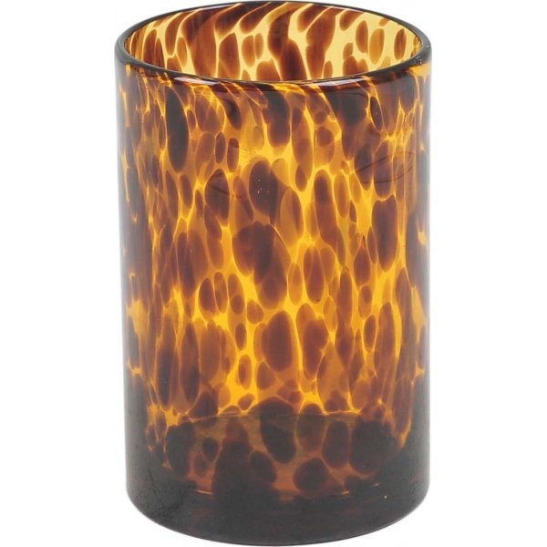 Leopard vas liten - Svart/orange