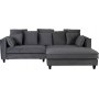 Fotpall 122x86 cm m�rkgr� sammet - Brandy