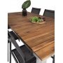 Salstad Spisegruppe (200x100)  Sort/Natur - 6 Stole