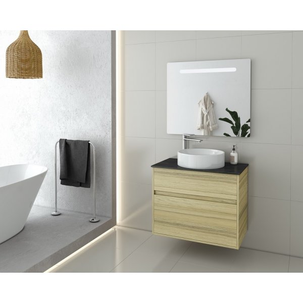 Badrumsmbler Instinct 80 - Natural Oak med spegel