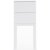 S�ngbord Vit med F�rvaring 75x35x35 cm - �sterlen