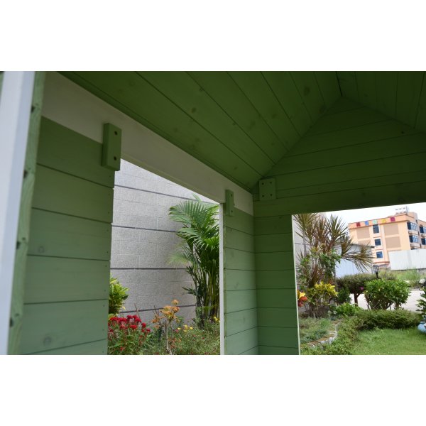 Lekstuga - Grön & vit Lekstuga - Grön & vit