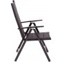 Utematgrupp Ibiza bord 185cm + 8 stolar - Svart