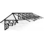 Canopia Lily French Entrtak 0,9 x 4,2 - Svart/klarglas