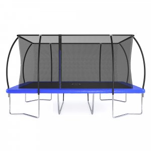Rektangulær trampolin med sikkerhedsnet