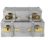 Petit vintage koffert set 2 st - Gr� (Sammet)