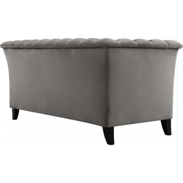 Soffa 2-sits chesterfield grå - Henry Soffa 2-sits chesterfield grå - Henry