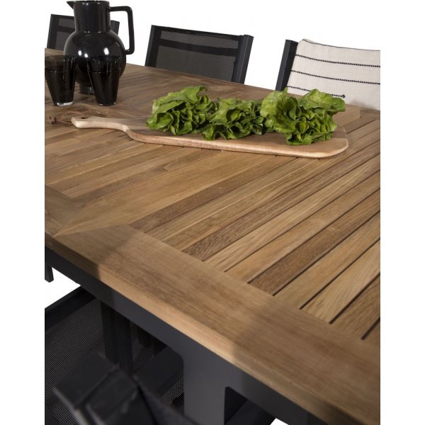 Dotorp Spisegruppe (160x90) - Sort/Natur - 8 Stole Dotorp Spisegruppe (160x90) - Sort/Natur - 8 Stole
