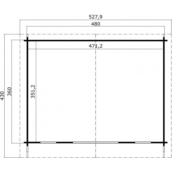 Attefallhaus Viola Silber - 19 m² Attefallhaus Viola Silber - 19 m²