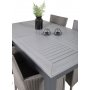 Ekens Matgrupp (152x90) - Svart/Gr - 4 Stolar
