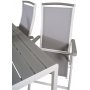 Ervalla Matgrupp (150x90) - Vit/Gr - 4 Stolar