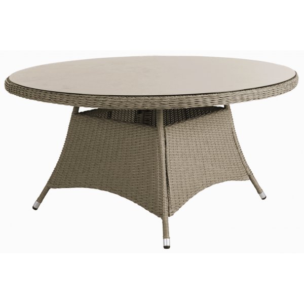Gartengruppe - Florida | Ø150 cm - Naturfarbenes Rattan + Reinigungsspray für Gartenmöbel Gartengruppe - Florida | Ø150 cm - Naturfarbenes Rattan + Reinigungsspray für Gartenmöbel