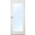 Innerdörr Orust - Slätt & kompakt dörrblad med stort glasparti G01 + Handtagskit - Blankt