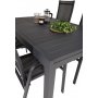 Holma Matgrupp (160x100) - Svart - 4 Stolar
