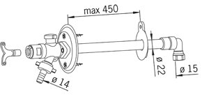 Oras Vattenutkastare, DN15 431415 Oras Vattenutkastare, DN15 431415
