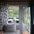 Den nya altandörren är installerad i vår stuga. Skönt att kunna komma ut direkt till uterummet. Fönsterdörr 3-glas - Inåtgående med tilt - PVC - U-värde 0,96