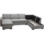 U-soffa Solna med f�rvaring - 309 cm - ljusgr�
