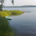 Kundbild SUP paddelbr�da 320 cm Bl�/gul | Uppbl�sbar stand up paddle board med tillbeh�r: Fungerar som det ska, inga...