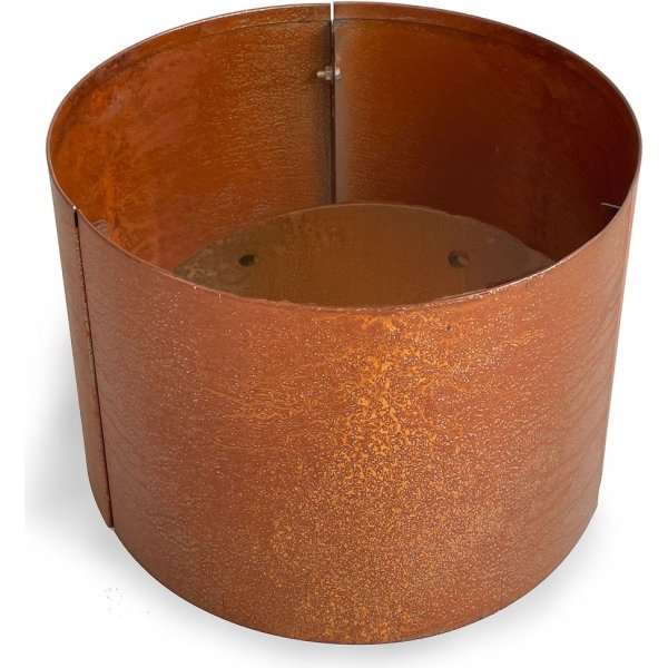 Cortenstl kruka rund - H40 x 40 cm