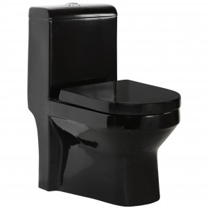Gulvstående toilet | Sort Gulvstående toilet | Sort