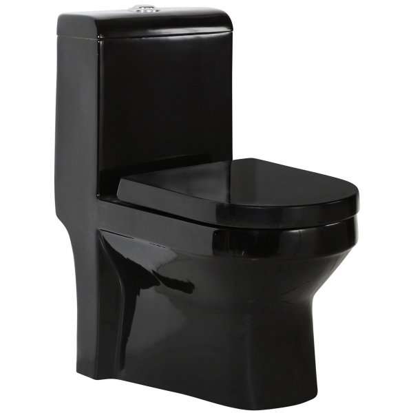 Gulvstende toilet | Sort