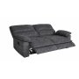 Reclinersoffa 2-sits extra bred i gr�tt - 197 cm