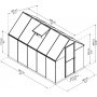 Canopia Mythos Drivhus i Polycarbonat 5,7 m - Slv