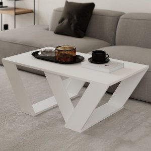 Pipra soffbord 110 x 60 cm - Vit