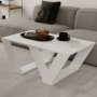 Pipra soffbord 110 x 60 cm - Vit