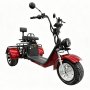 1 Elscooter trehjulig 2000W röd - Moped klass 1 el + Låskätting