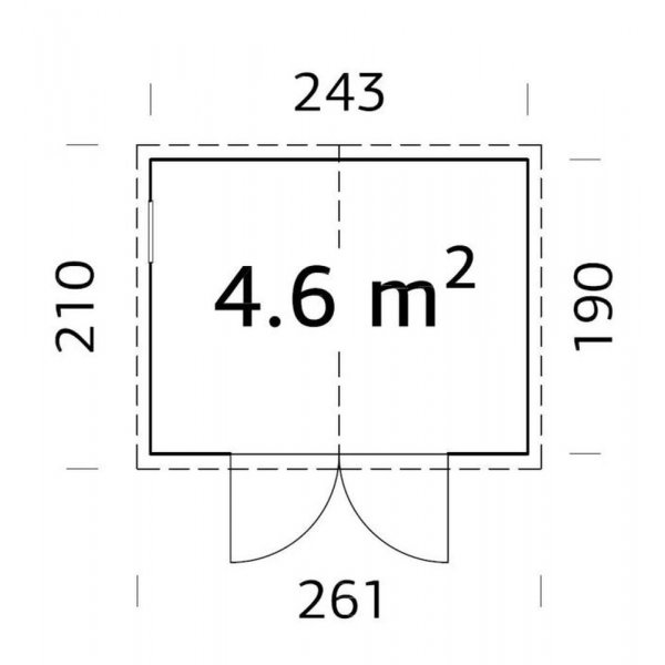 Förråd Dan 4,6 m² Förråd Dan 4,6 m²