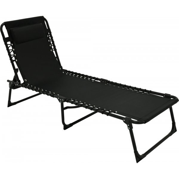 Örgryte Sonnenliege - verstellbar | Schwarz + Reinigungsspray für Gartenmöbel Örgryte Sonnenliege - verstellbar | Schwarz + Reinigungsspray für Gartenmöbel